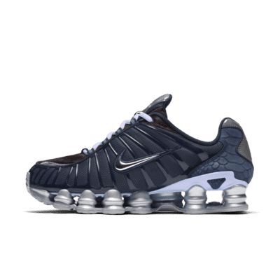 Nike shox grey and blue online